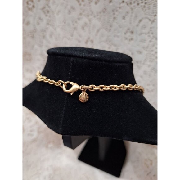 J. Crew Gold-Tone Floral Statement Necklace With Blue, Yellow & Clear Accents - Picture 5 of 6